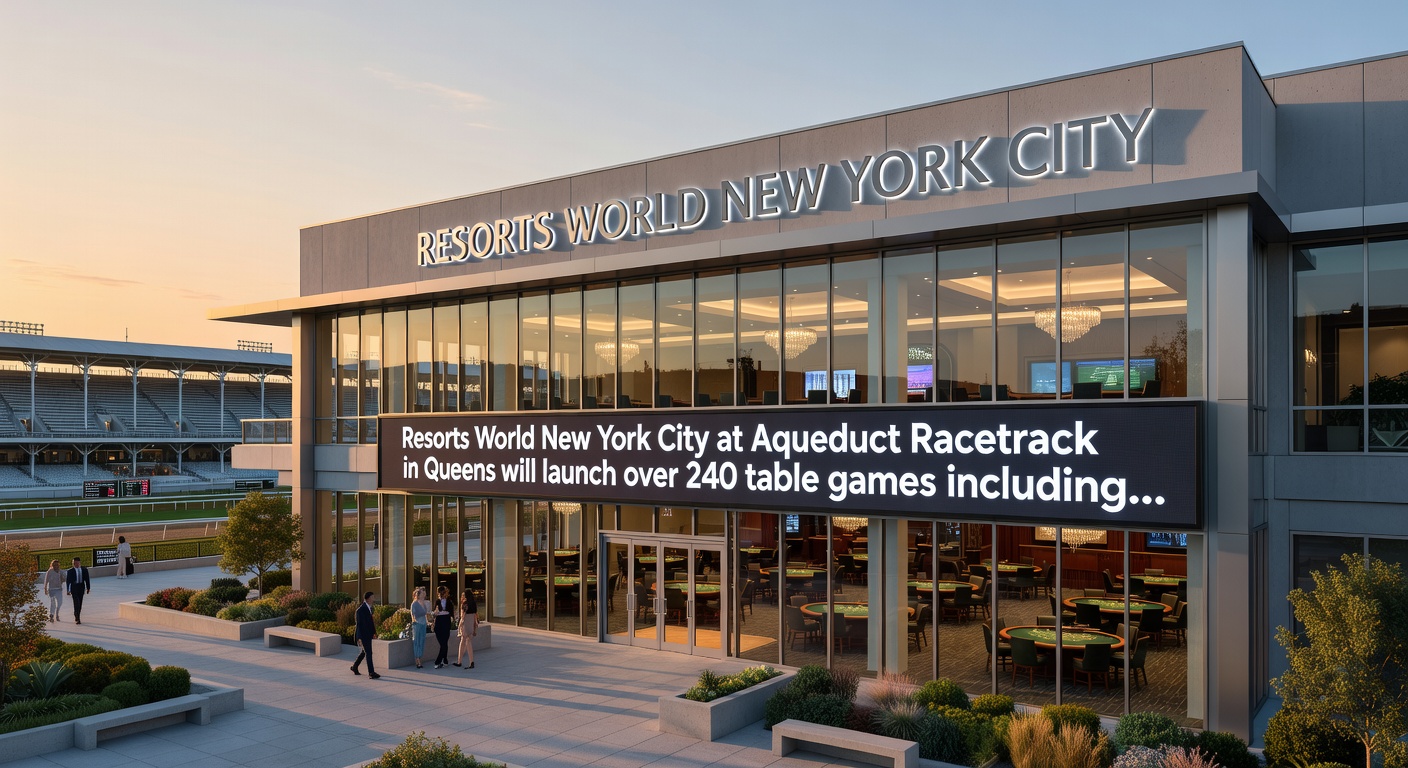 Close-up of a player at an electronic pull tab terminal, finger hovering over the digital reveal button amid stacks of tickets and excited onlookers