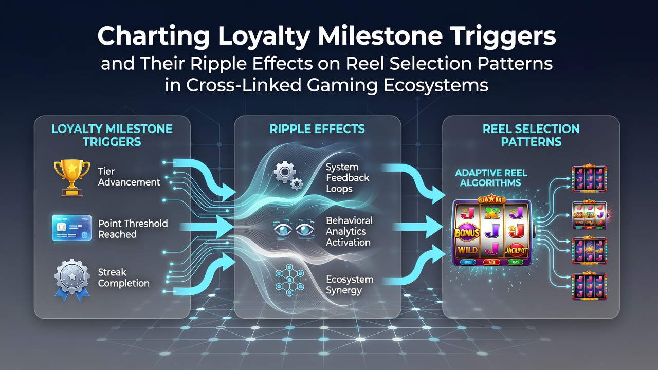 Loyalty milestone dashboard showing trigger points and reel selection shifts across interconnected gaming platforms in June 2026