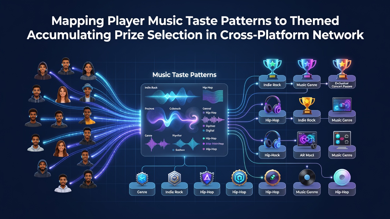 Heatmap illustrating music taste clusters mapped against prize selection frequencies in multi-device gaming environments