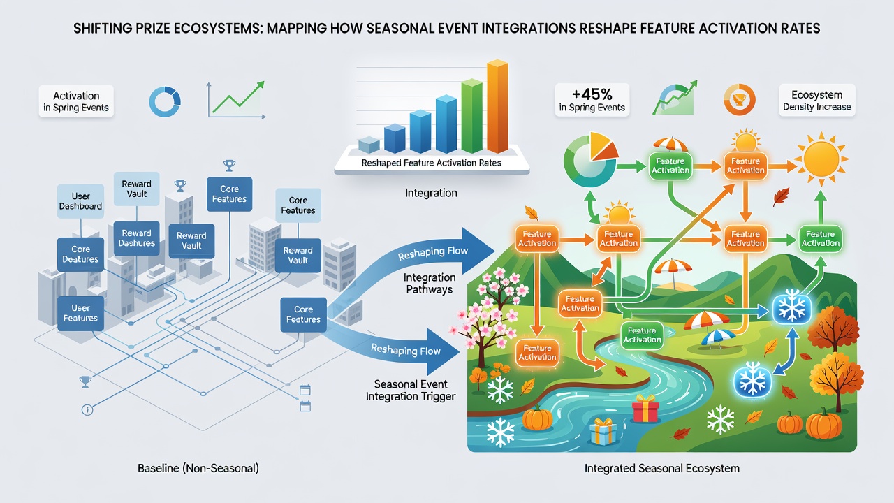 Analytics dashboard showing feature activation heat maps across mobile and desktop reel sessions during seasonal campaigns